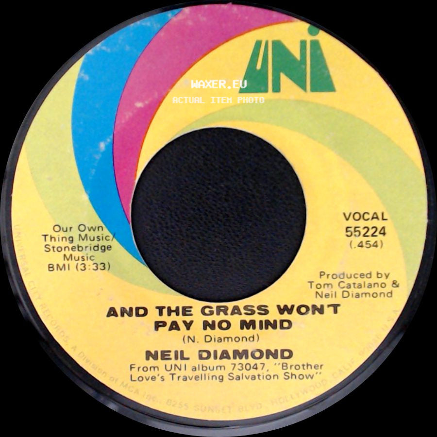 Neil Diamond - Soolaimón (African Trilogy Ii) / And The Grass Won't Pay No Mind side B