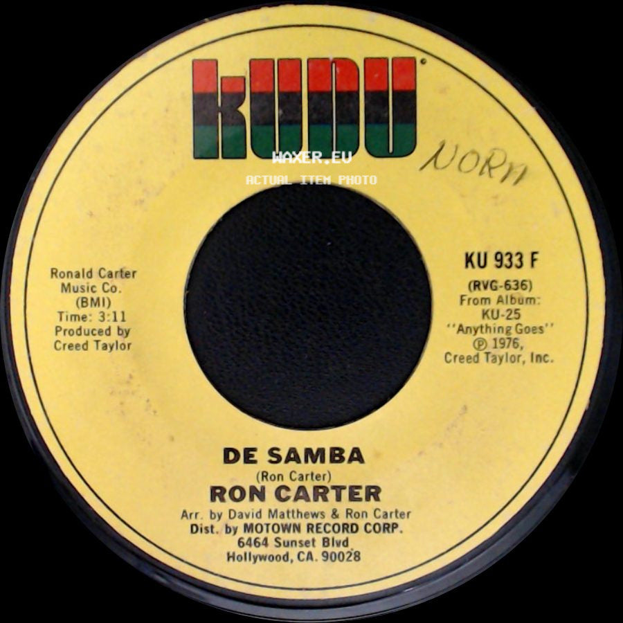Ron Carter - De Samba / Baretta's Theme (Keep Your Eye On The Sparrow) side A