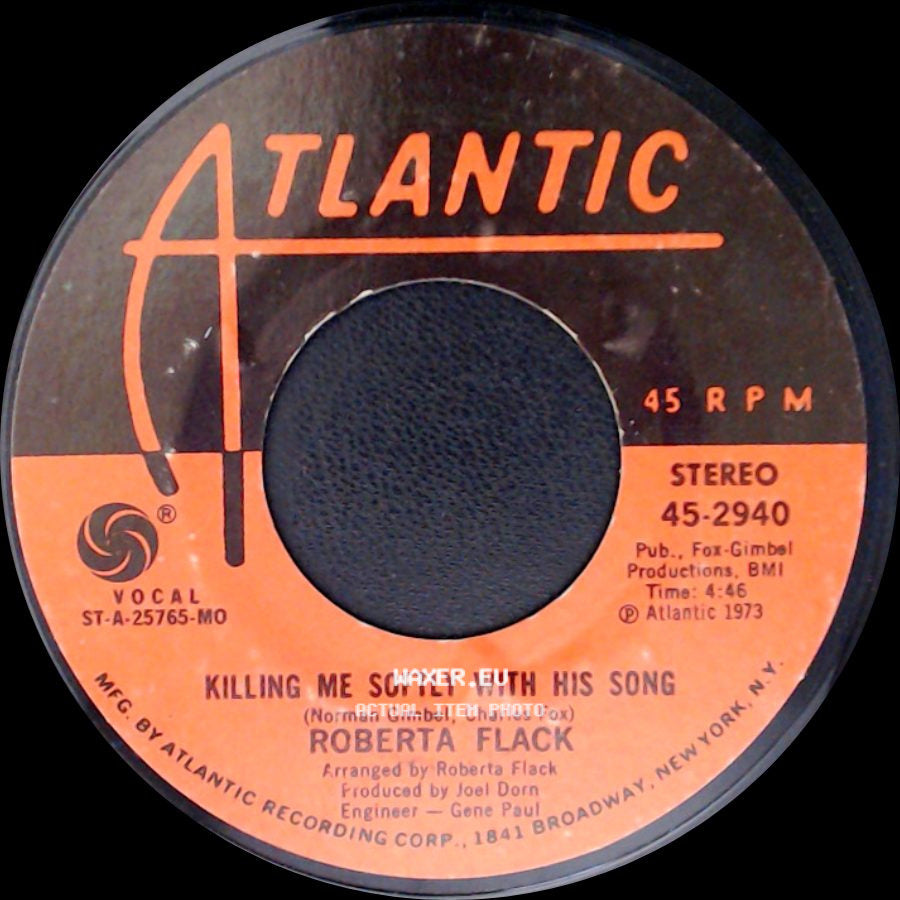 Roberta Flack - Killing Me Softly With His Song / Just Like A Woman side A
