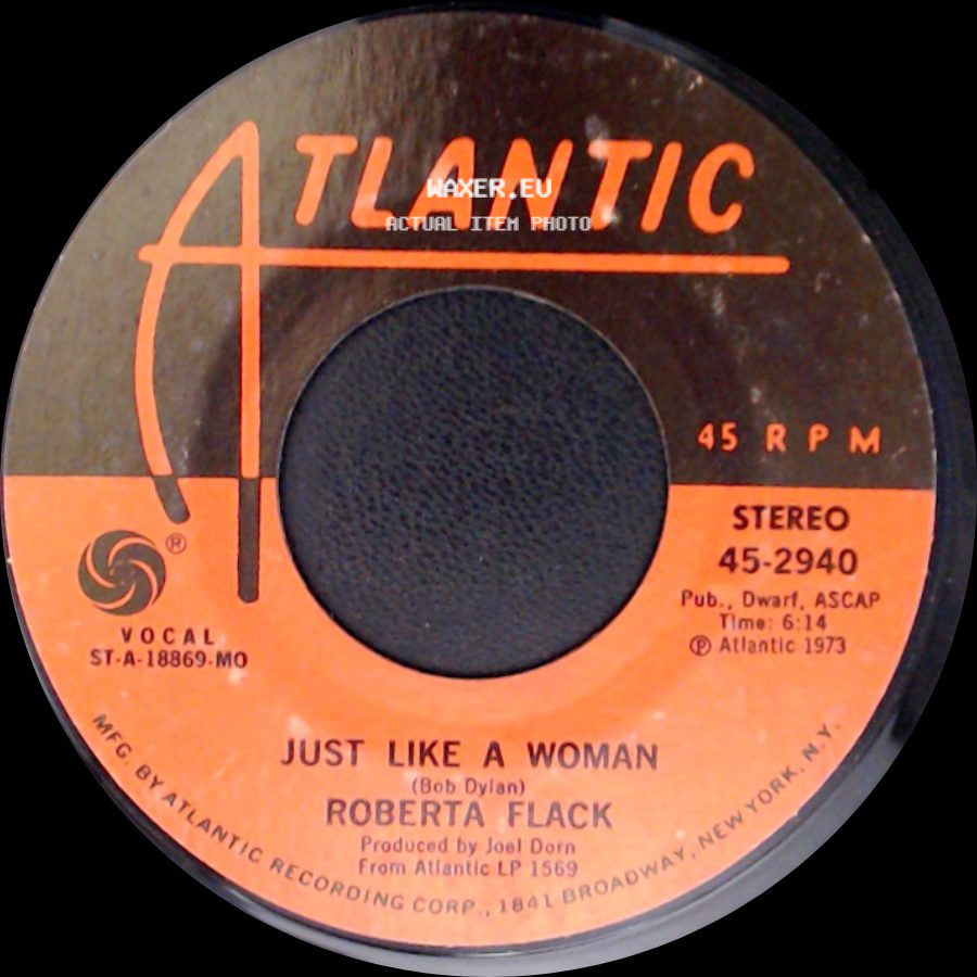 Roberta Flack - Killing Me Softly With His Song / Just Like A Woman side B