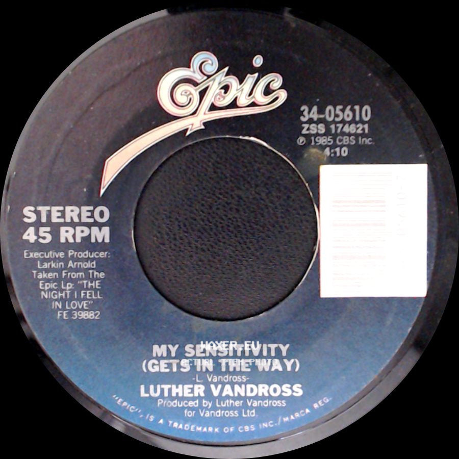 Luther Vandross - My Sensitivity (Gets In The Way) / Wait For Love side A