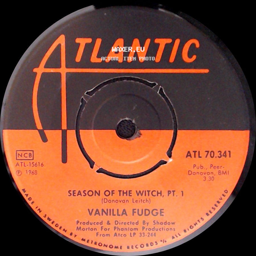 Vanilla Fudge - Season Of The Witch, Pt. 2 / Season Of The Witch, Pt. 1 side B