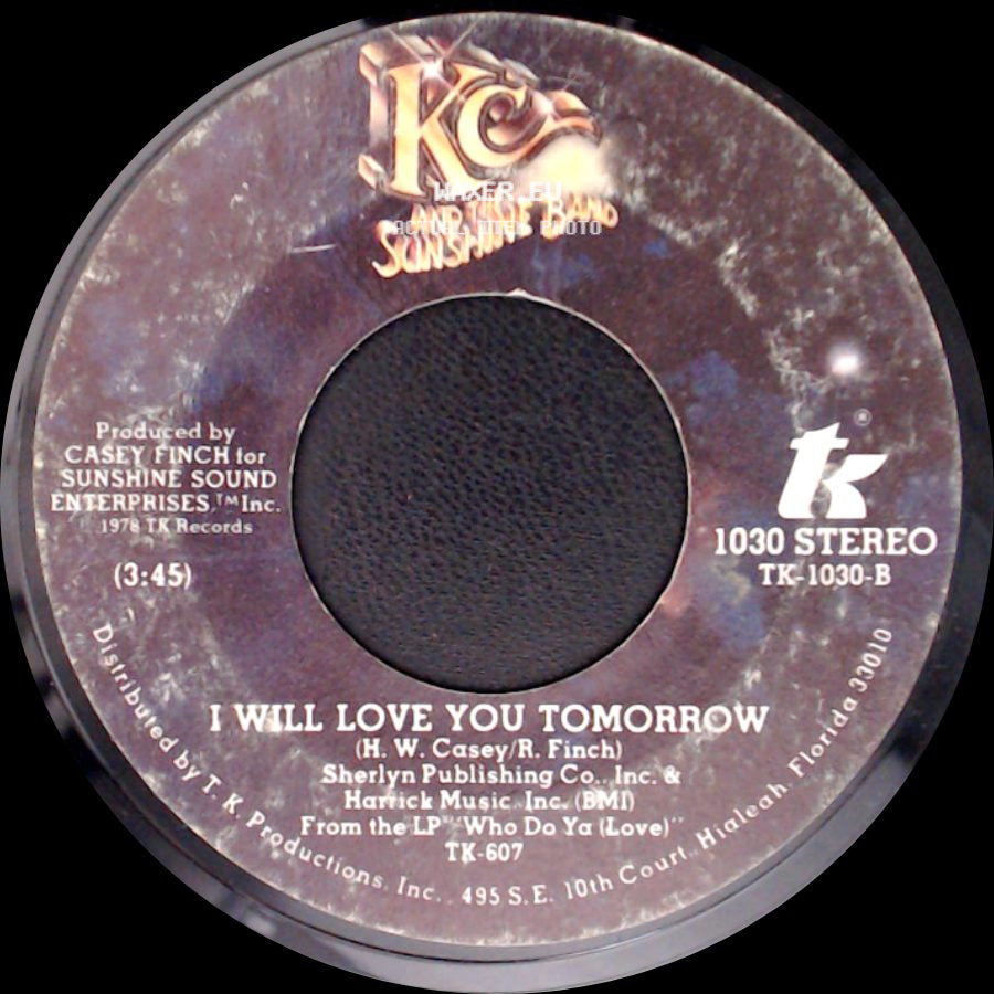 Kc And The Sunshine Band - Do You Feel All Right / I Will Love You Tomorrow side B
