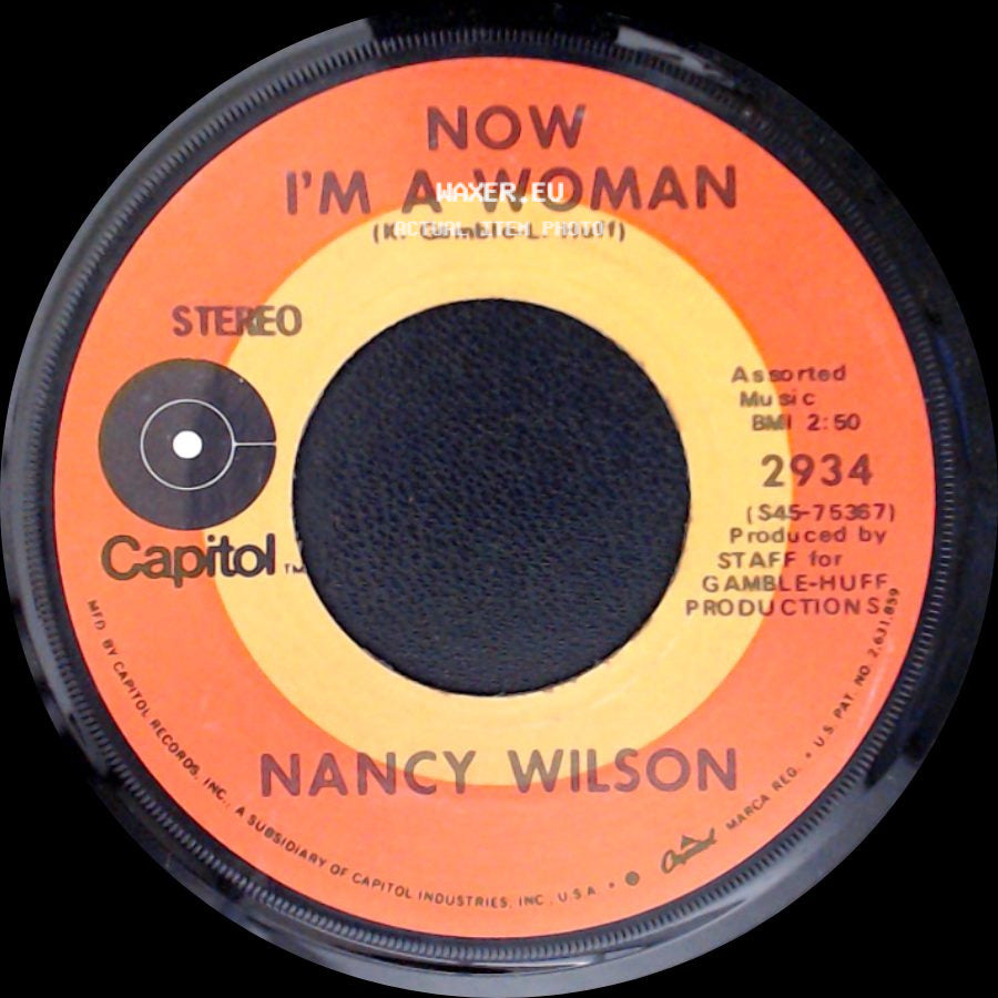 Nancy Wilson - The Real Me / Now I'm A Woman (K. Gamble - L. Huff) side B