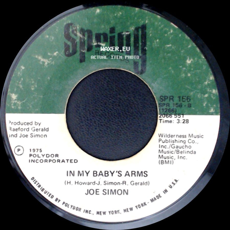 Joe Simon - Get Down, Get Down (Get On The Floor) / In My Baby's Arms side B