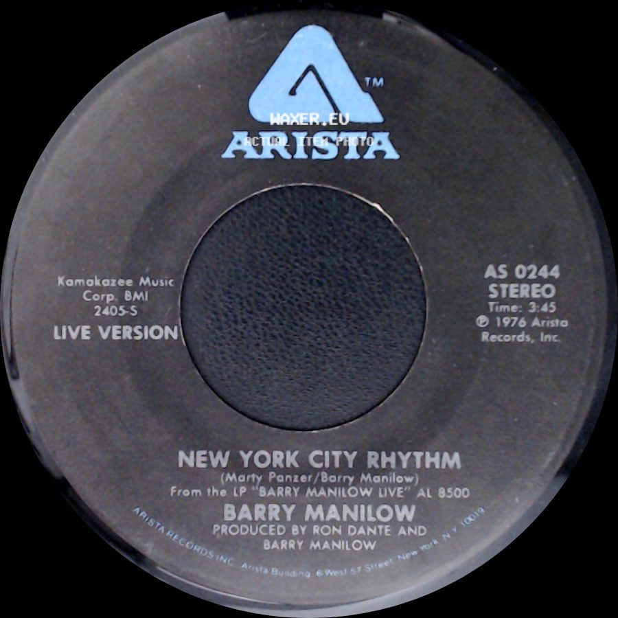 Barry Manilow - New York City Rhythm / Looks Like We Made It side A