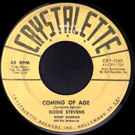 Dodie Stevens - Coming Of Age / Pink Shoe Laces side A
