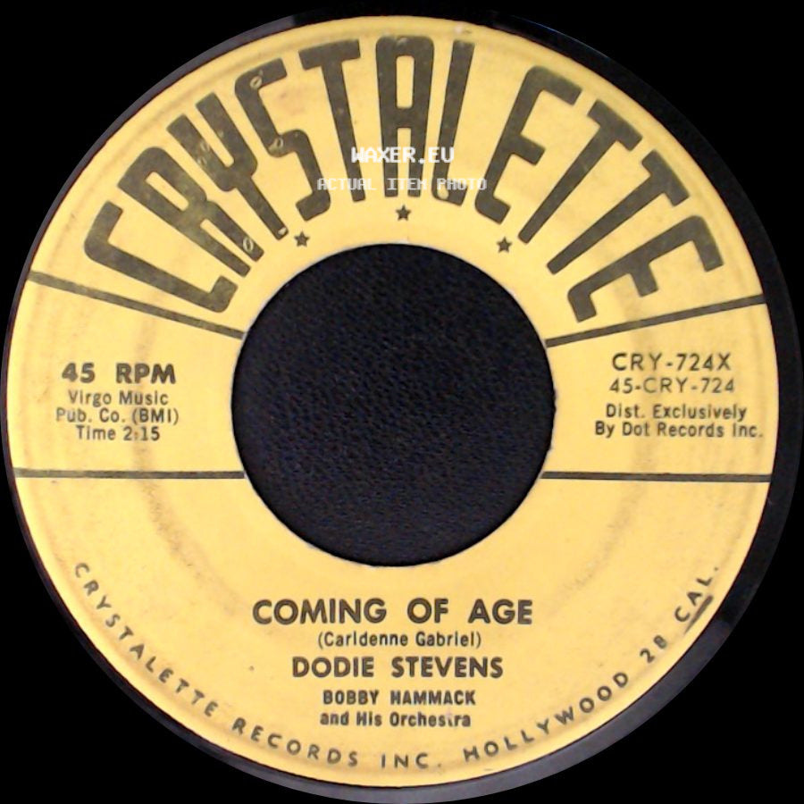 Dodie Stevens - Coming Of Age / Pink Shoe Laces side A