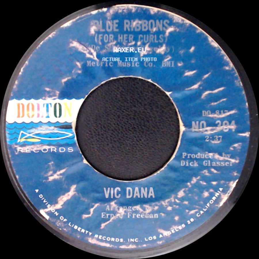 Vic Dana - Red Roses For A Blue Lady / Blue Ribbons (For Her Curls) side B