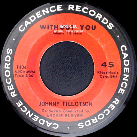 Johnny Tillotson - Cutie Pie / Without You side B