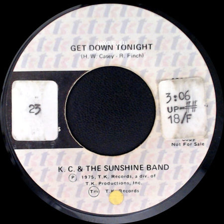 K. C. & The Sunshine Band - Get Down Tonight / Get Down Tonight side B
