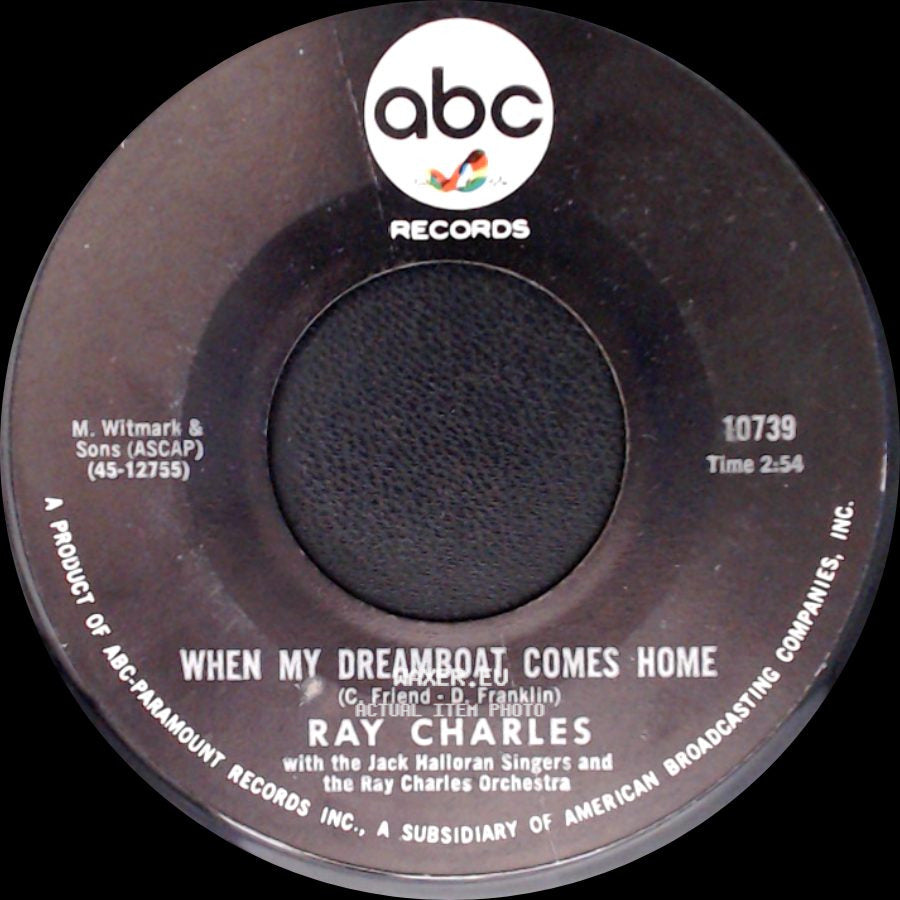 Ray Charles - When My Dreamboat Comes Home / Crying Time side A