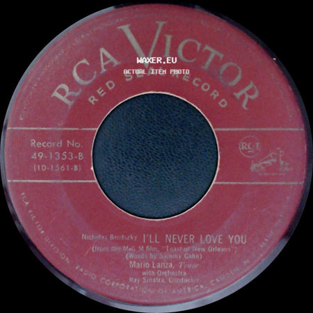 Mario Lanza - I'll Never Love You / Be My Love side A