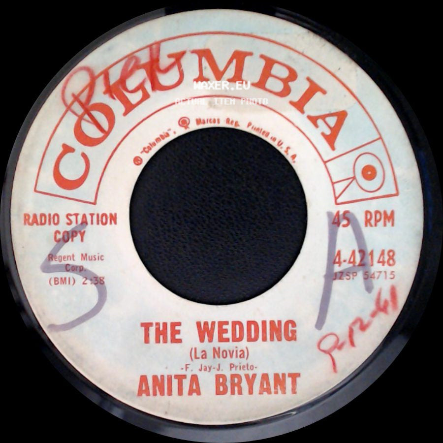Anita Bryant - Seven Kinds Of Lonesome / The Wedding (La Novia) side B
