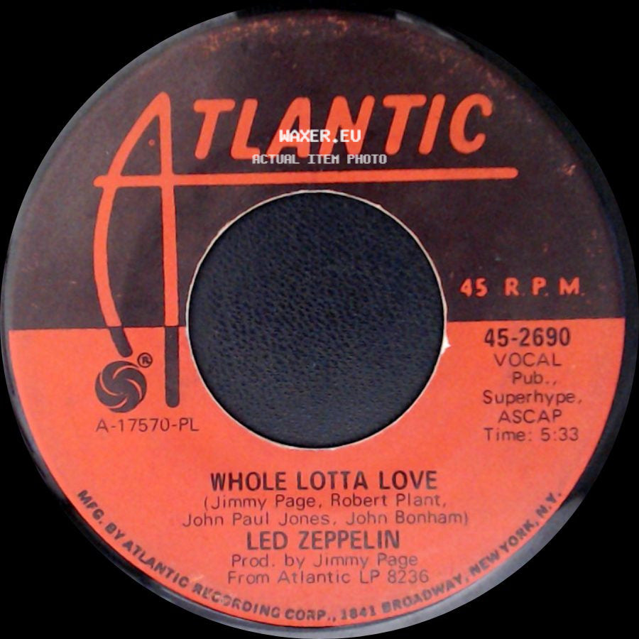 Led Zeppelin - Whole Lotta Love / Living Loving Maid (She's Just A Woman) side A