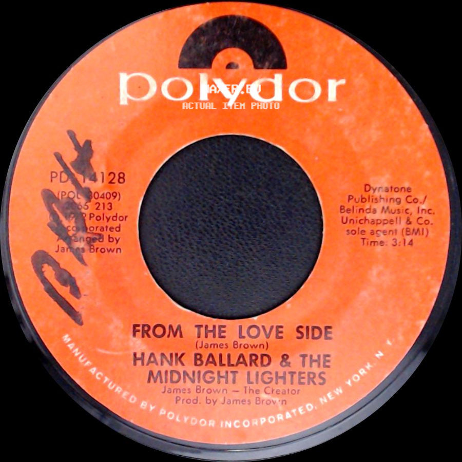 Hank Ballard & The Midnight Lighters - From The Love Side / Finger Poppin' Time side A