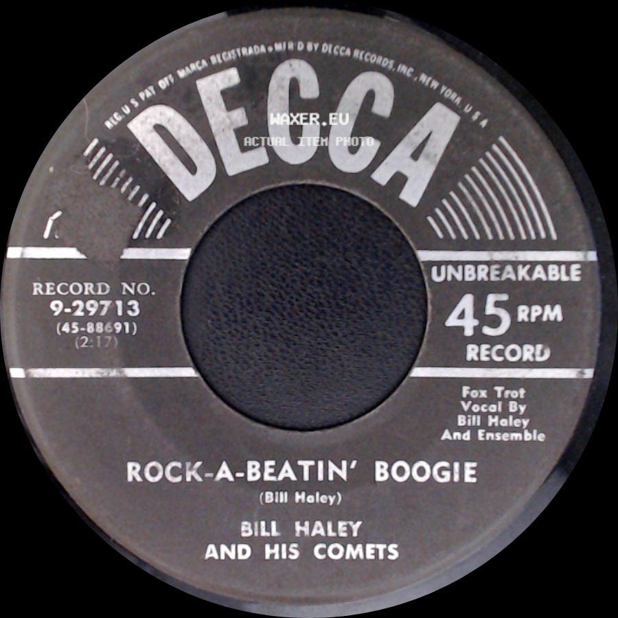 Bill Haley And His Comets - Burn That Candle / Rock-A-Beatin' Boogie side B