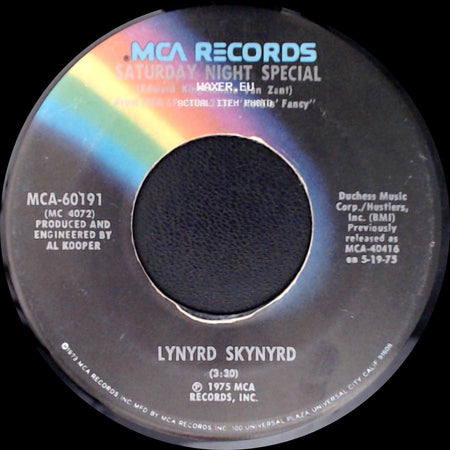 Lynyrd Skynyrd - Saturday Night Special / Sweet Home Alabama side A