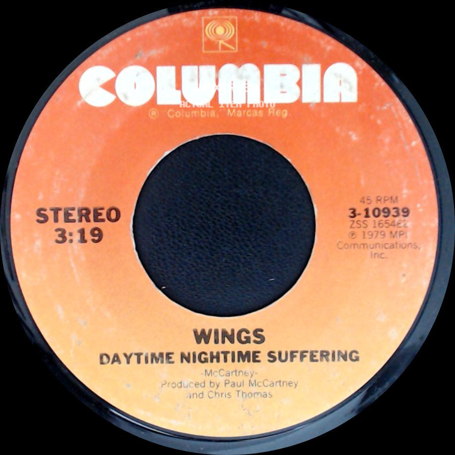 Wings - Daytime Nighttime Suffering / Goodnight Tonight side A