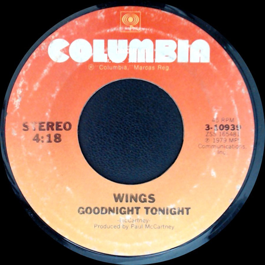 Wings - Daytime Nighttime Suffering / Goodnight Tonight side B