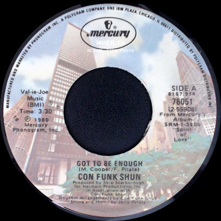 Con Funk Shun - Got To Be Enough / Early Morning Sunshine side A