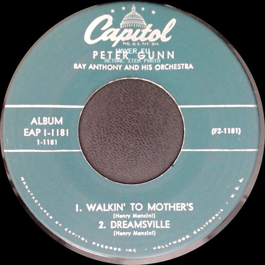 Ray Anthony And His Orchestra - Peter Gunn / Peter Gunn side A