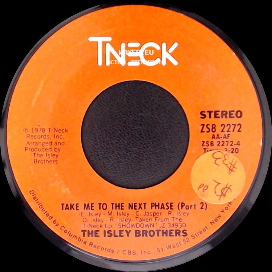 The Isley Brothers - Take Me To The Next Phase (Part 1) / Take Me To The Next Phase (Part 2) side B
