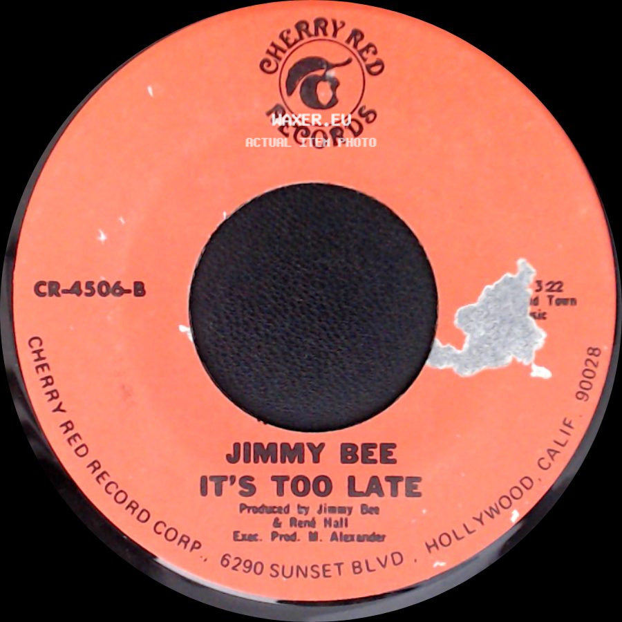 Jimmy Bee - It's Too Late / I'll Never Smile Again side A