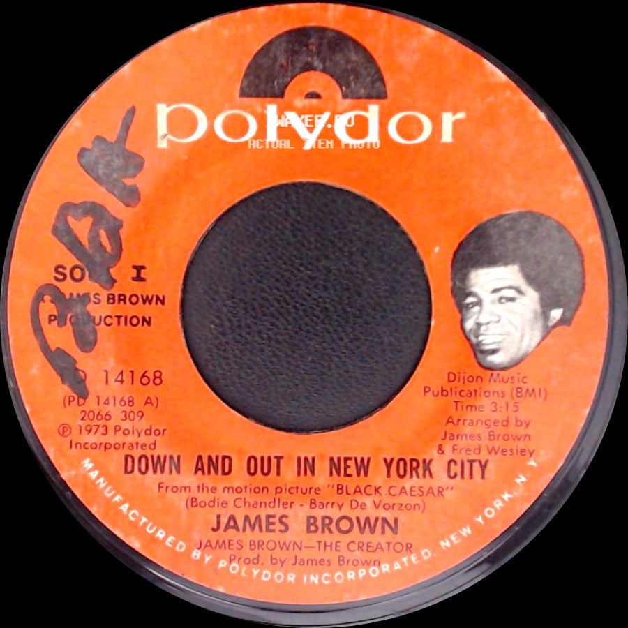 James Brown - Down And Out In New York City / Mama's Dead side A