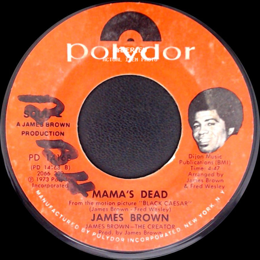 James Brown - Down And Out In New York City / Mama's Dead side B