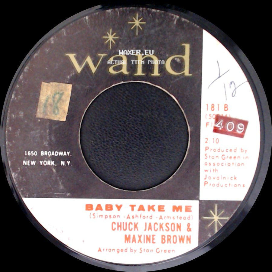 Chuck Jackson & Maxine Brown - Something You Got / Baby Take Me side B