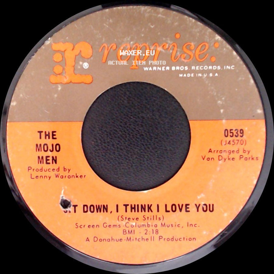 The Mojo Men - Don't Leave Me Crying Like Before / (S)T Down, I Think I Love You side B
