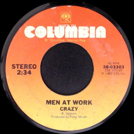 Men At Work - Crazy / Down Under side A