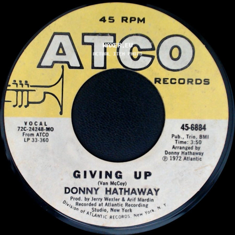 Donny Hathaway - Giving Up / Jealous Guy side A