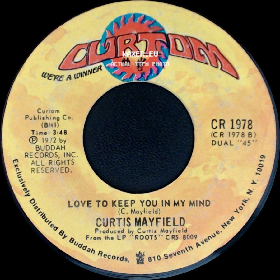 Curtis Mayfield - Love To Keep You In My Mind / Superfly side A