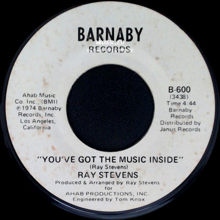 Ray Stevens - The Streak / You've Got The Music Inside side B