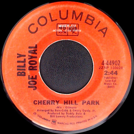 Billy Joe Royal - Helping Hand / Cherry Hill Park side B