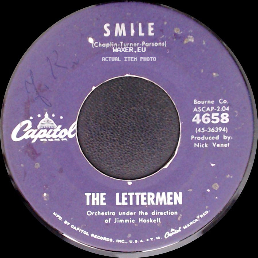 The Lettermen - When I Fall In Love / Smile side B