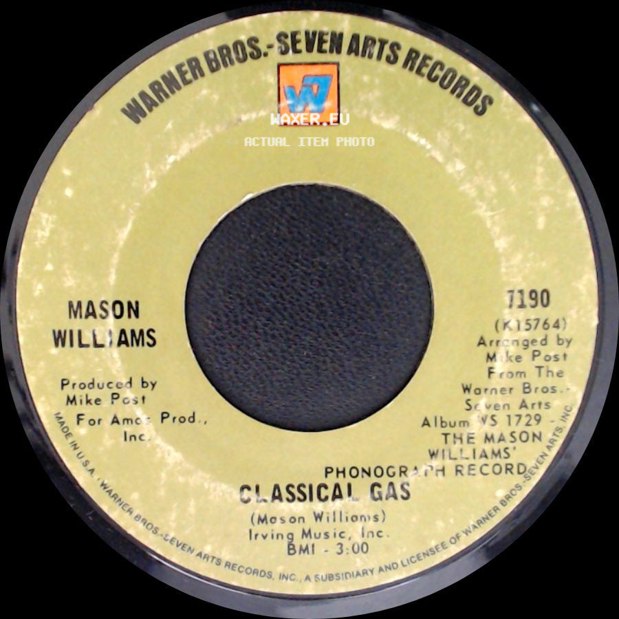 Mason Williams - Classical Gas / Long Time Blues side A