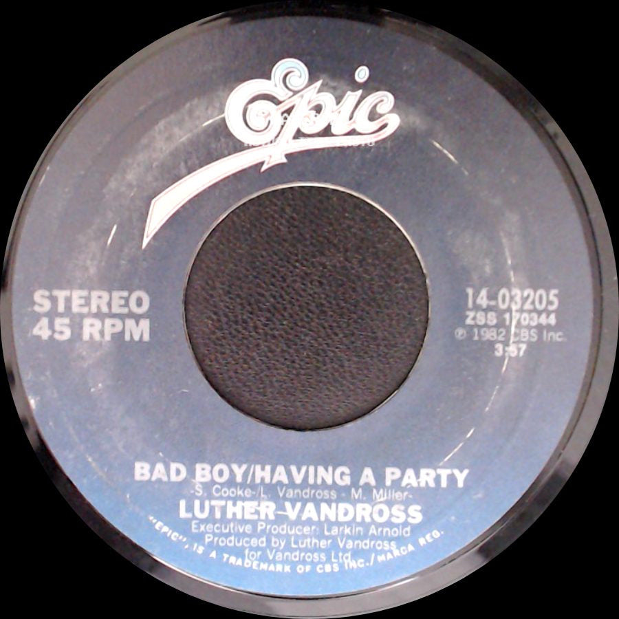 Luther Vandross - Once You Know How / Bad Boy / Having A Party side B