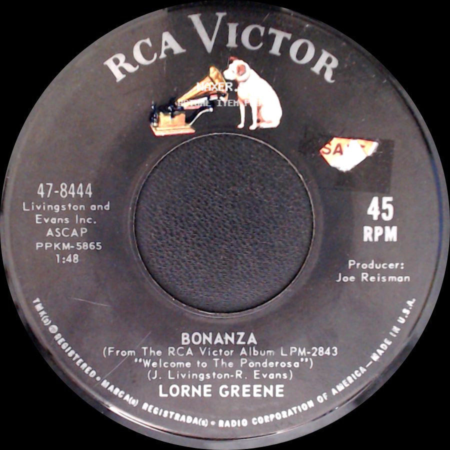 Lorne Greene - Bonanza / Ringo side A