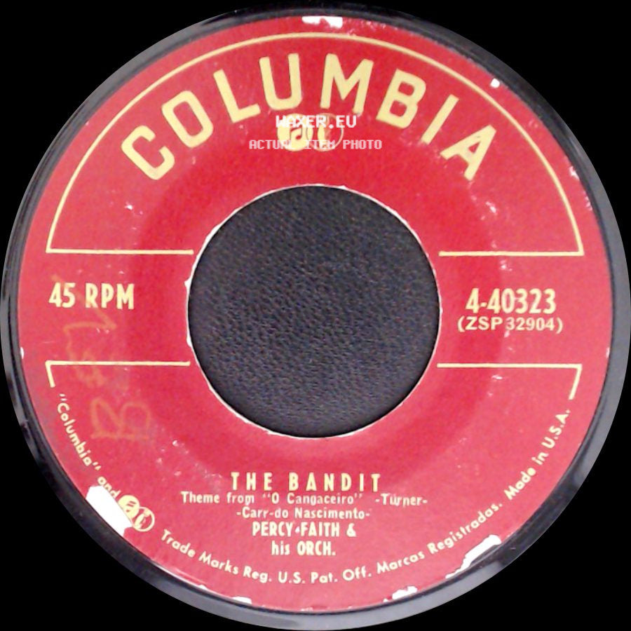 Percy Faith & His Orch. - Rainfall / The Bandit Theme From "O Cangaceiro" side B