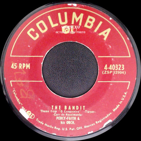Percy Faith & His Orch. - Rainfall / The Bandit Theme From "O Cangaceiro" side B