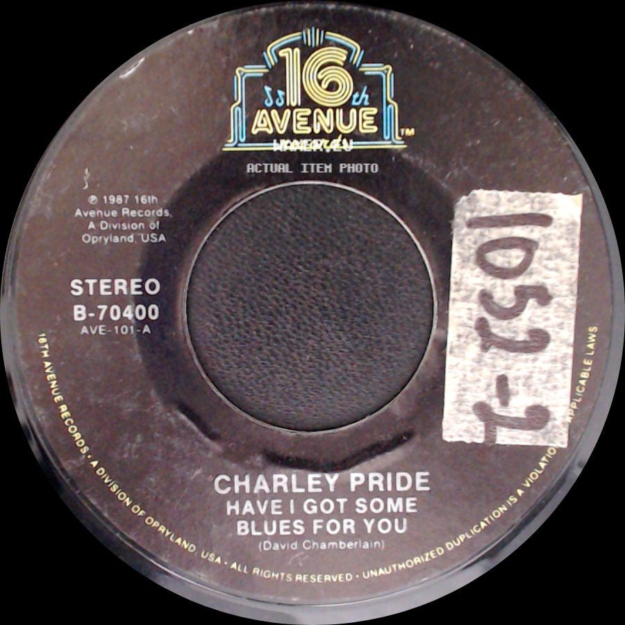Charley Pride - Even Knowin' / Have I Got Some Blues For You side B