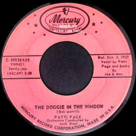 Patti Page - Cross Over The Bridge / The Doggie In The Window side B