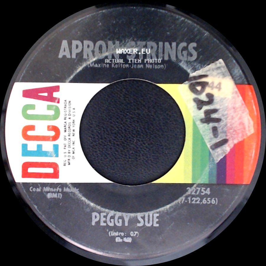 Apron Strings - Peggy Sue / You're Leavin' Me For Her Again side A