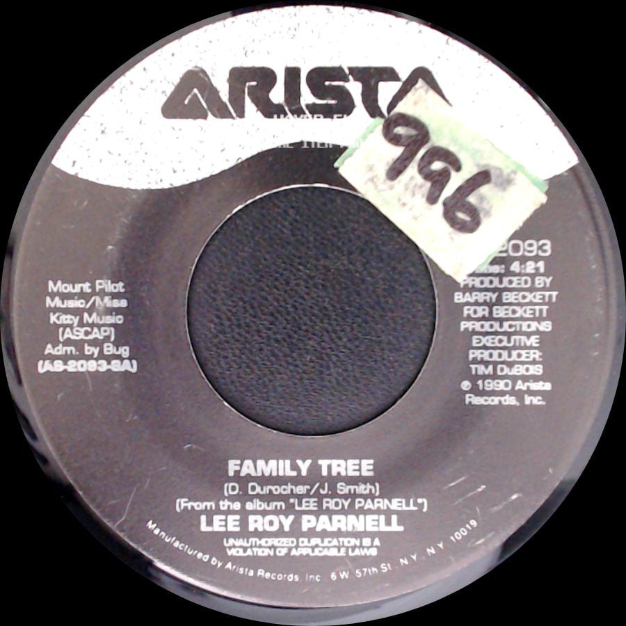 Lee Roy Parnell - Red Hot / Family Tree side B