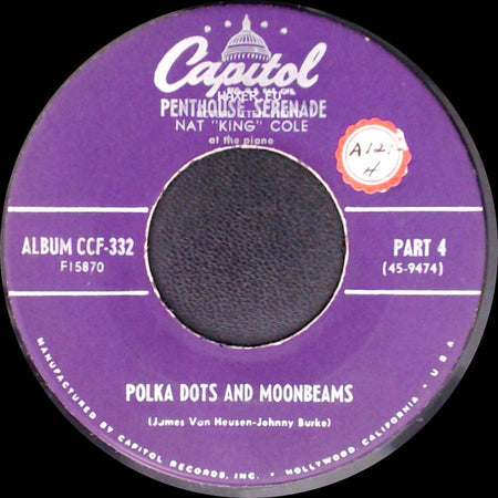 Nat "King" Cole - Laura / Polka Dots And Moonbeams side B
