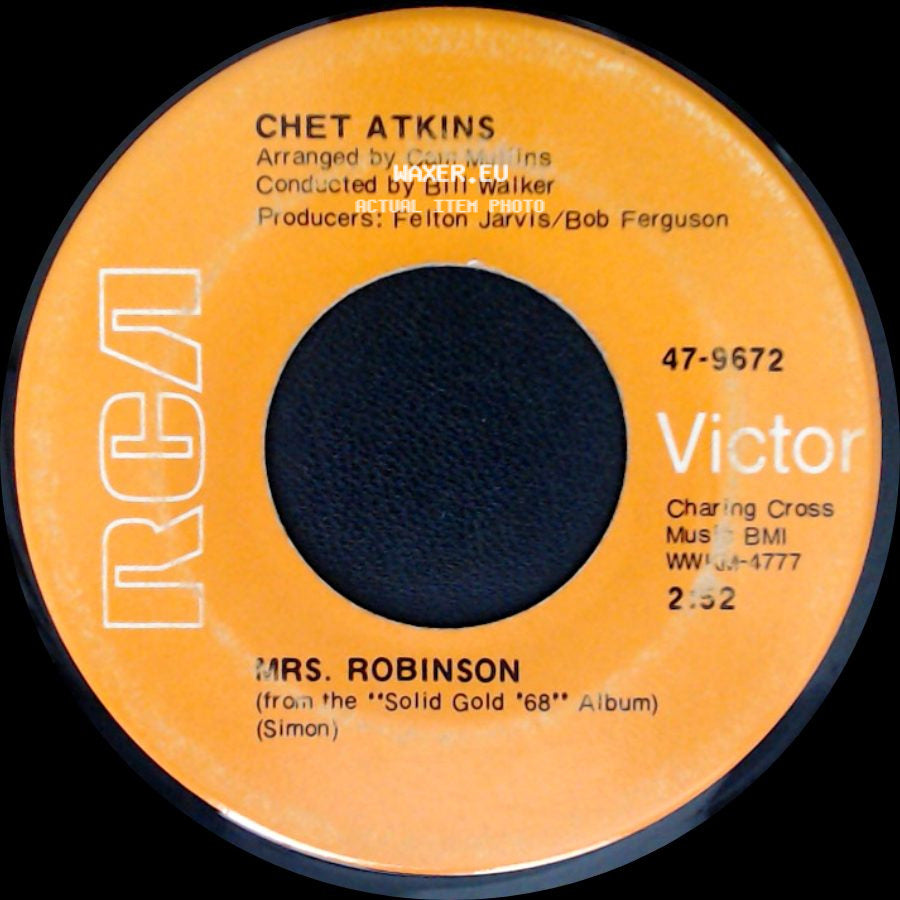 Chet Atkins - Light My Fire / Mrs. Robinson side B