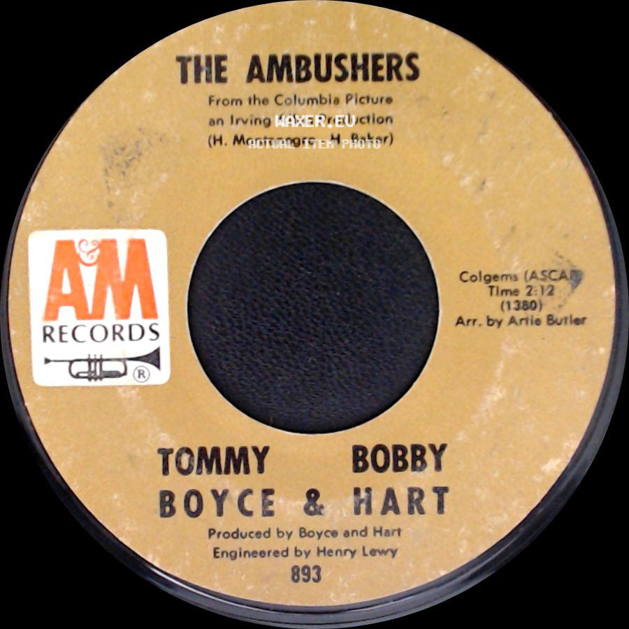 Tommy Boyce & Bobby Hart - I Wonder What She's Doing Tonite / The Ambushers side B